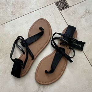Express black sandals NEW